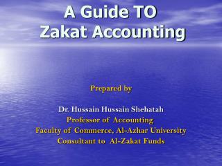 A Guide TO Zakat Accounting