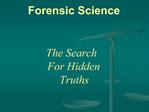 Forensic Science