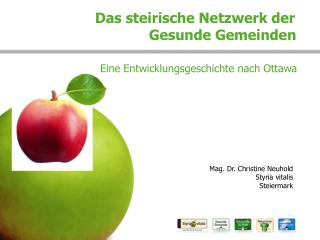 Das steirische Netzwerk der Gesunde Gemeinden