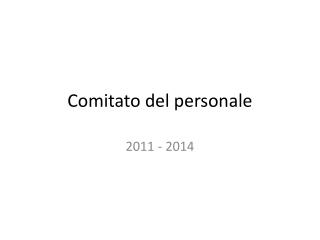 Comitato del personale