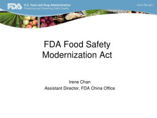 FDA Food Safety Modernization Act