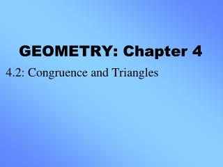 GEOMETRY: Chapter 4