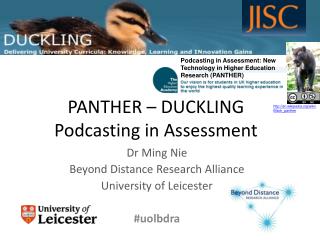 PANTHER – DUCKLING Podcasting in Assessment