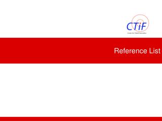 Reference List