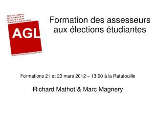 Formation des assesseurs aux élections étudiantes