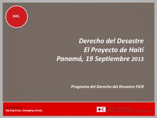 Programa del Derecho R elativo a los Desastres