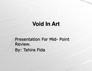 Void In Art