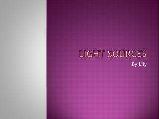 Light Sources