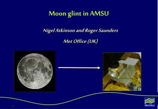 Moon glint in AMSU