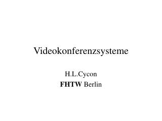 Videokonferenzsysteme