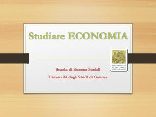 Studiare ECONOMIA