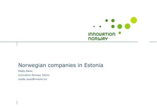 Norwegian companies in Estonia