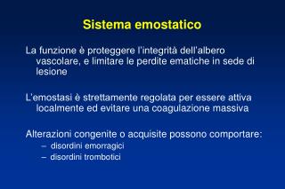 Sistema emostatico