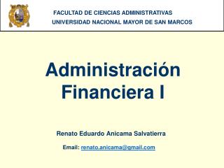 Administración Financiera I