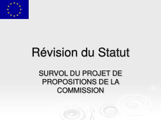 Révision du Statut