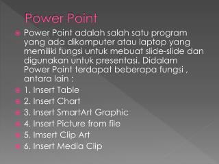 Power Point