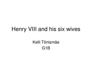 Henry VIII and his six wives