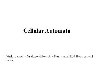 Cellular Automata