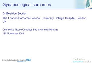 Gynaecological sarcomas