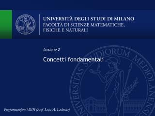 Concetti fondamentali