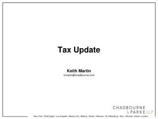 Tax Update