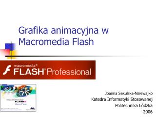 Grafika animacyjna w Macromedia Flash