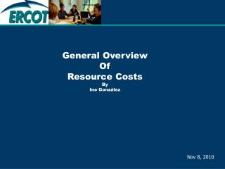 General Overview Of Resource Costs By Ino González
