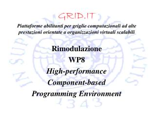 Rimodulazione WP8 High-performance Component-based Programming Environment