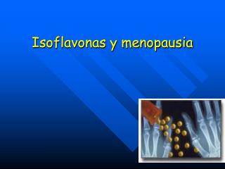 Isoflavonas y menopausia