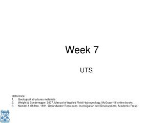 Week 7