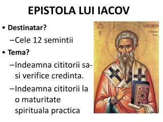 EPISTOLA LUI IACOV