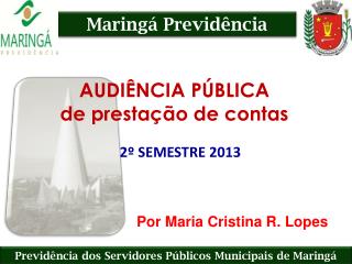 AUDIÊNCIA PÚBLICA de prestação de contas