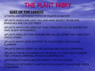 THE PLANT FAIRY