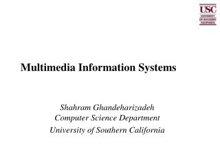 Multimedia Information Systems