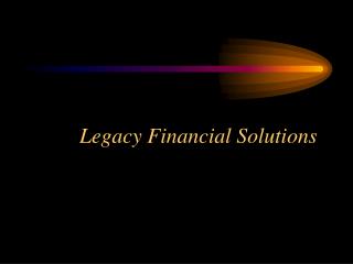 Legacy Financial Solutions