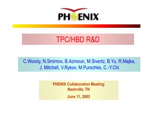 TPC/HBD R&amp;D