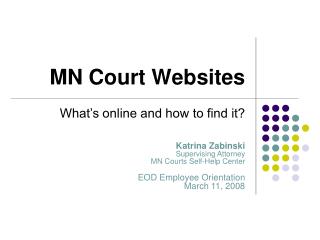 MN Court Websites