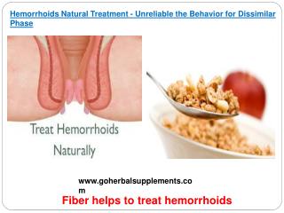 Hemorrhoids Natural Treatment - Unreliable the Behavior for