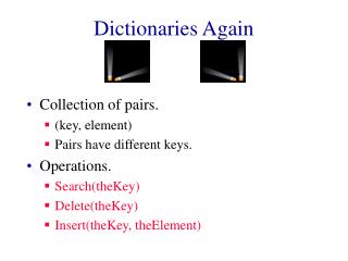 Dictionaries Again