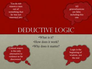 Deductive logic