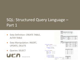 SQL: Structured Query Language – Part 1