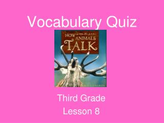 Vocabulary Quiz