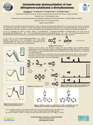 Intramolecular photocyclization of new dithiophene-substituted o -divinylbenzenes