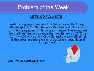 Problem of the Week