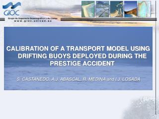 CALIBRATION OF A TRANSPORT MODEL USING DRIFTING BUOYS DEPLOYED DURING THE PRESTIGE ACCIDENT