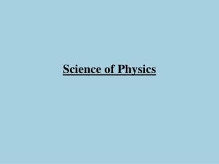 Science of Physics