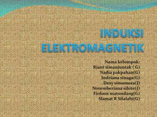 INDUKSI ELEKTROMAGNETIK