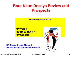 Rare Kaon Decays Review and Prospects