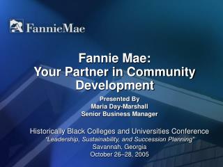 Fannie Mae: Your Partner in Community Development