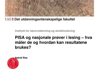 Institutt for lærerutdanning og skoleforskning